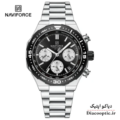 ساعت مچی مردانه سه موتور برند نیوی فورس مدل NF 8049 استیل