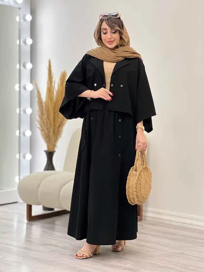 ست کت پانچ و دامن