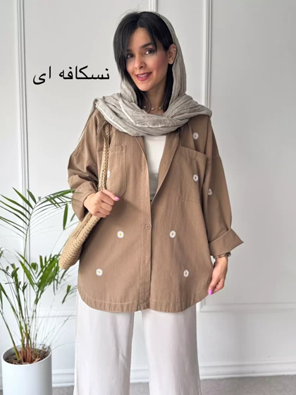 مانتو شومیزی گلدوزی روژین | استایل تو