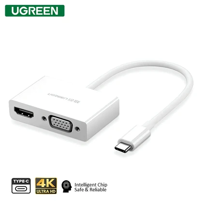 مبدل تایپ‌سی به HDMI و وی‌جی‌ای یوگرین MM123 30843