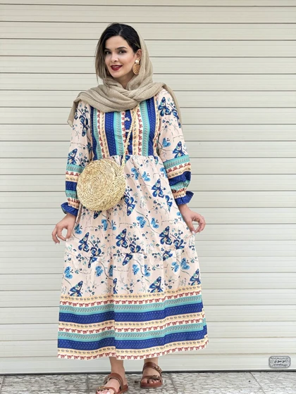 مانتو پیراهنی دکمه دار غزال