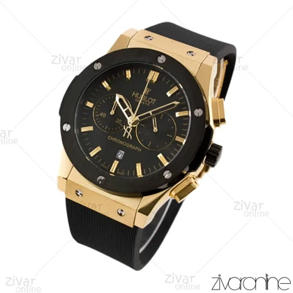 ساعت هابلوت مردانه کلاسیک فیوژن سه موتوره طلایی مشکی 102226
