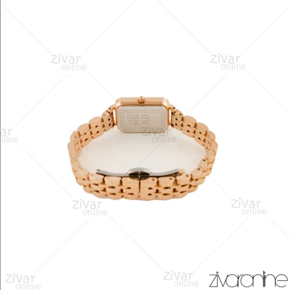 ساعت دنیل ولینگتون زنانه مستطیلی رزگلد صفحه سبز ایندکس خطی 105624