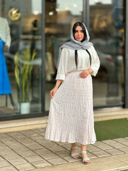 دامن پینترستی آسترکشی شده وارداتی کد 818