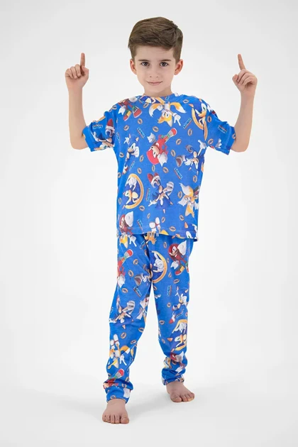 ست آستین کوتاه و شلوار سونیک