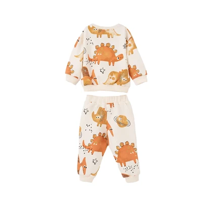 بلوز و شلوار پسرانه ایندیگو طرح زحل کد 23228