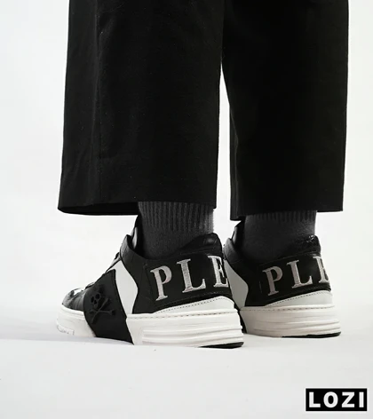 کفش اسنیکرزمشکی سفید PHILIPP PLEIN