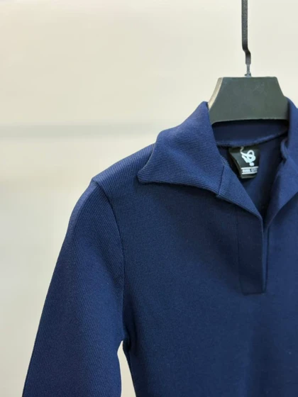 کراپ یقه دار استین بلند 1698