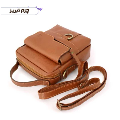 کیف دوشی چرم مدل جیب HJ30