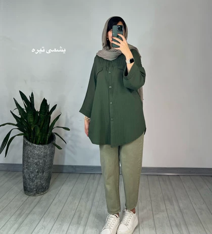 مانتو دکمه دار برکه 3