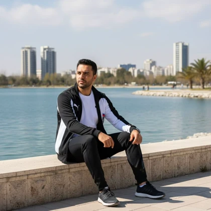 ست اسپرت بهاره مردانه سویشرت شلوار مدل MotorSport