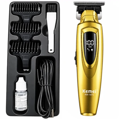 ماشین اصلاح حرفه ای سر و صورت کمی Kemei مدل KM-1673