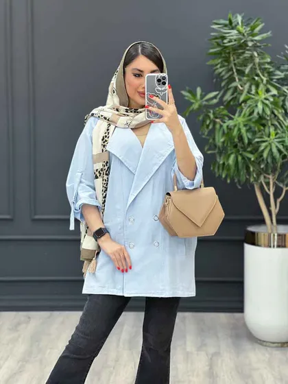 مانتو چهار دکمه آستین سگک