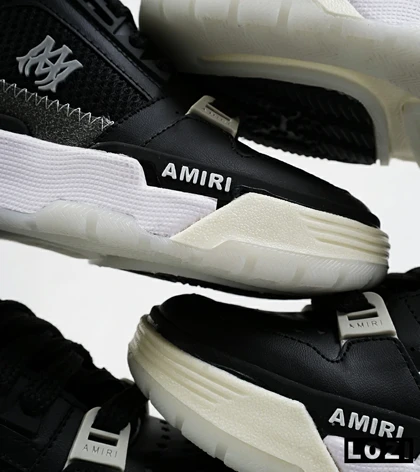 کتانی ساق‌دار مردانه مشکی AMIRI MA2 Leather