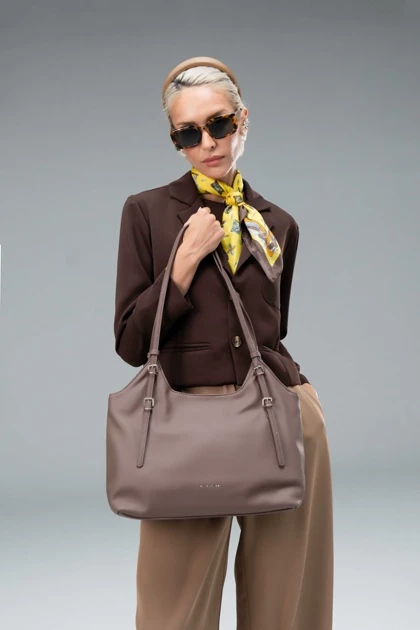 کیف دستی زنانه چرم مصنوعی دسته دار دیوید جونز DAVIDJONES