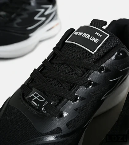 کفش کتانی مردانه و زنانه مشکی طوسی GENERIC All Run مدل 7207