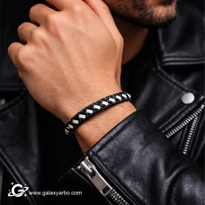 دستبند چرمی زبرا