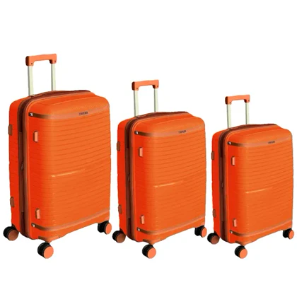 چمدان نشکن تیتان پلورا مدل TITANPLORA - TP6666 TRAVEL IN STYLE سری 4 عددی (کیف آرایشی هدیه)