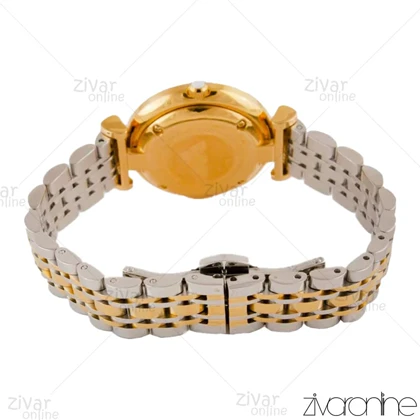 ساعت امپریو آرمانی زنانه دورنگ طلایی صفحه نگینی 104417