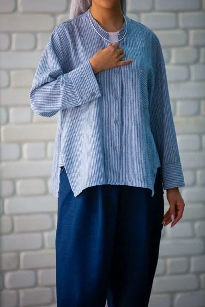 مانتو ملانژ خطی ZARA