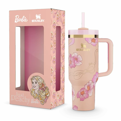 تامبلر 1200 میل استنلی جعبه کادویی طرح باربی - stanley