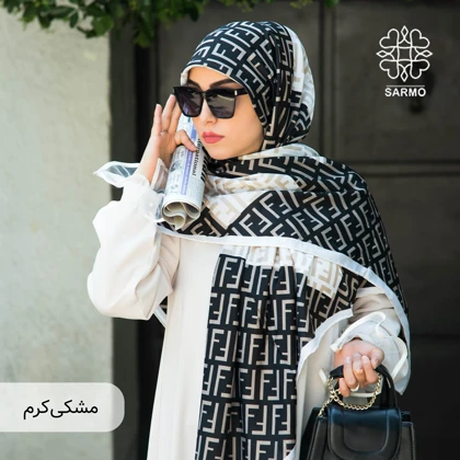 ابریشم مودال فندی دو رنگ