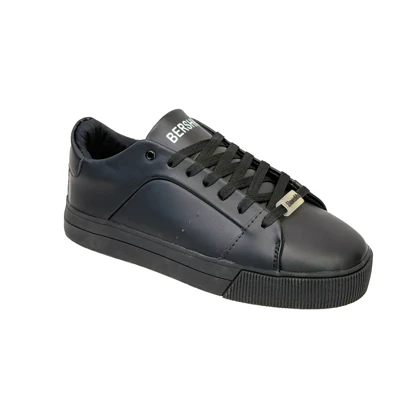 کفش کتانی مردانه مدل برشکا bershka رنگ تمام مشکی کد 78550