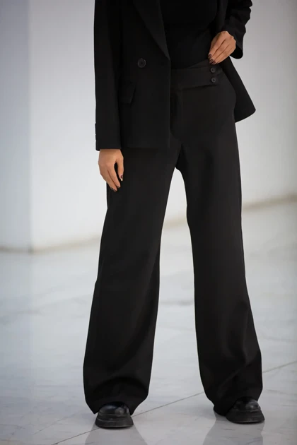 شلوار زنانه بلدینگ دکمه نما