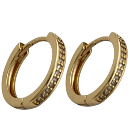 گوشواره زنانه حلقه‌ای جواهری شیک ژوپینگ