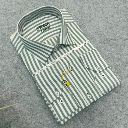 پیراهن راه راه آستین بلند مردانه – قواره کلاسیک