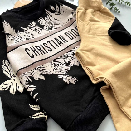 بلوزشلوار اسپرت طرح کیریستین دیور