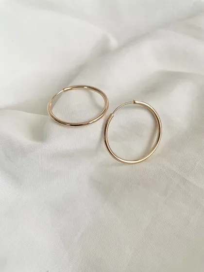 گوشواره حلقه‌ای ساده