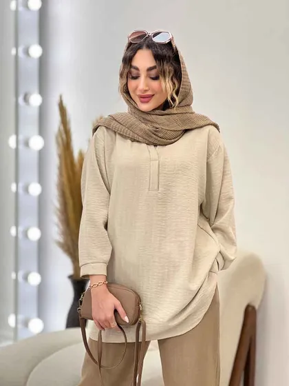 مانتو جلو بسته پیچک