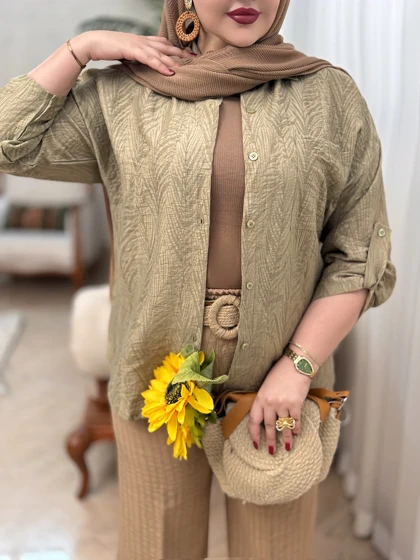 شومیز مانتویی جولی 3288