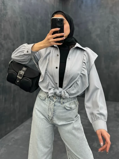 شومیز جلو چین