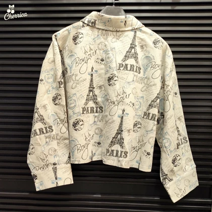 شومیز باکسی طرح پاریس کد 34