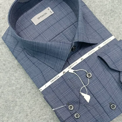 پیراهن راه راه استین بلند مردانه _ قواره کلاسیک _استایل رسمی