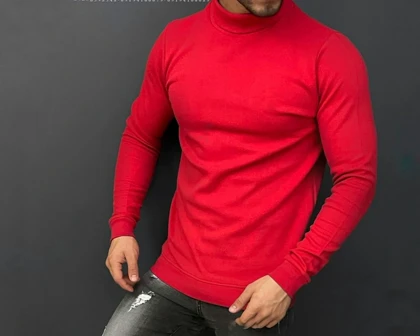 یقه اسکی قرمز فری سایز کیفیت بالا - مناسب برای سایز L-XL-XXL