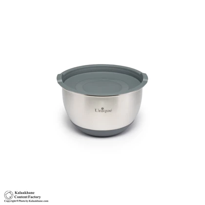 کاسه استیل یونیک درب دار مدل 4092 مجموعه 4 عددی