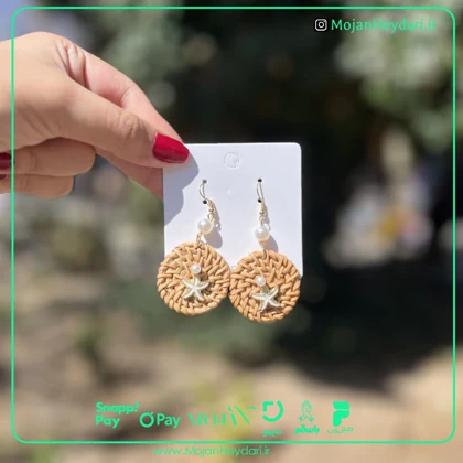 گوشواره حصیری بهار و تابستان کد gh1021