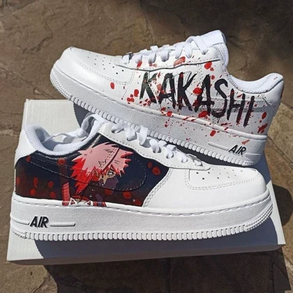 کفش اسپرت کاستوم کتانی با طرح نایک KAKASHI ایرفورس nike air force کد 66830