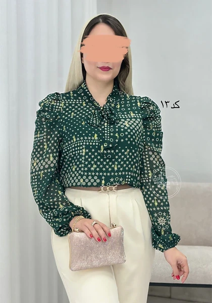 شومیز حریر شارلوت