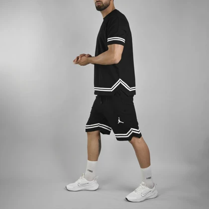 ست تیشرت و شلوارک اسپرت جردن مدل CMP-3F0957 مشکی