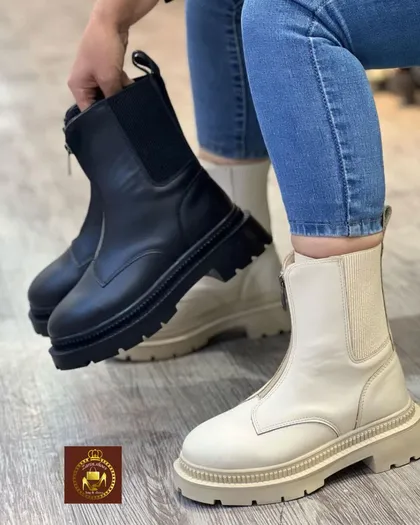 نیم بوت جلو زیپ زنانه
