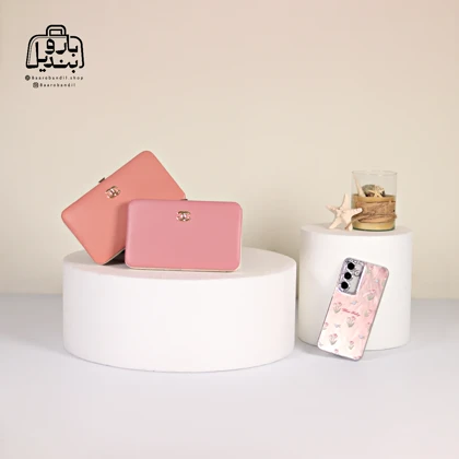 کیف پول زنانه موبایلی طرح شنل Chanel کد 01