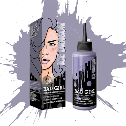 رنگ مو فانتزی بد گرل (BAD GIRL) رنگ ICE DRAGON - حجم 150 میل