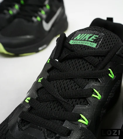 کفش کتانی بزرگ پا مشکی سبز NIKE zoom