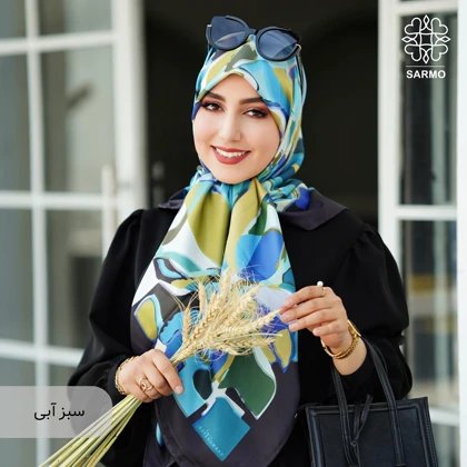 روسری ابریشم کجراه پرنگار