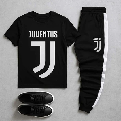 ست تیشرت شلوار مردانه یوونتوس مدل Aria