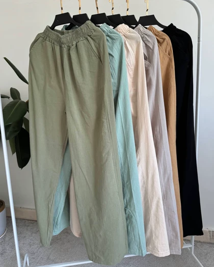 شلوار بگ کتان (ارسال رایگان)